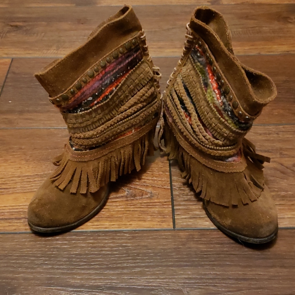 Naughty Monkey brown booties